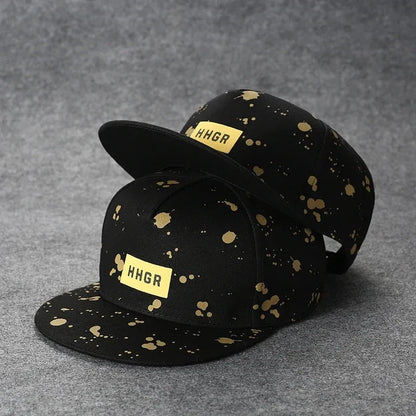 Men's Letter Embroidery Tide All-match Flat Brim Baseball Cap Ladies Summer Hip-hop Hat Outdoor Shade Adjustable Peaked Cap