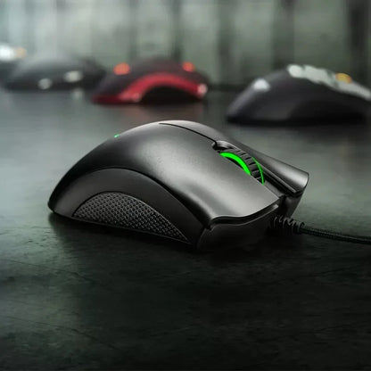 Rato Gaming Razer Original com Fio, Sensor Óptico 6400 DPI, Rato Gaming para Portátil, Rato Óptico de Alta Velocidade