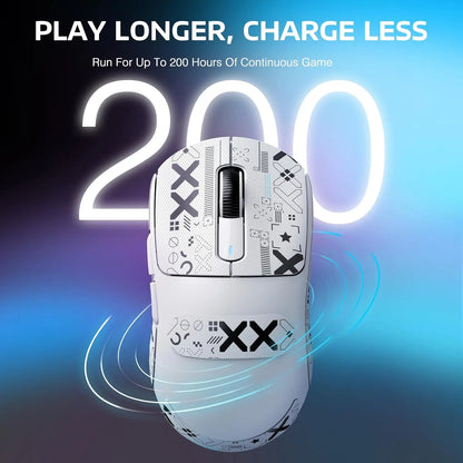 ATTACK SHARK X3 Lightweight Wireless Gaming Mouse, 49g Tri-Mode, PAW3395 26K DPI Sensor, 200h Battery Life, 5 Programmable Buttons