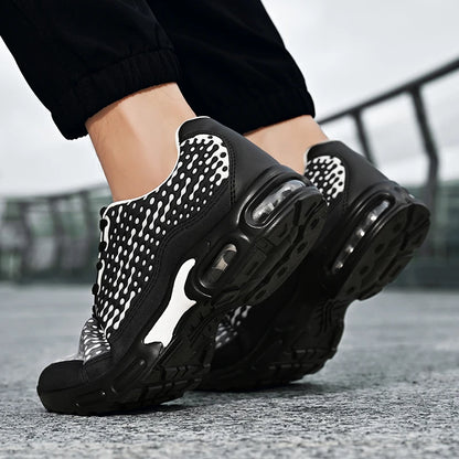 Men Sports Shoes Lightweight Rebound Soft Sole Fashionable Mesh Breathable Youth Outdoor Running Fitness Training Shoes for Men