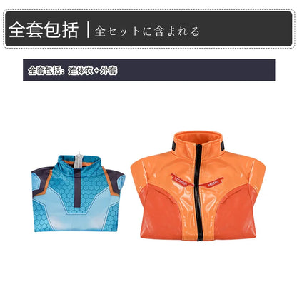 Conjunto completo de cosplay de Juno de Overwatch 2 com peruca e fato, roupa de heroína de suporte para Halloween e Carnaval, Juno Teo Minh, mulher e raparigas