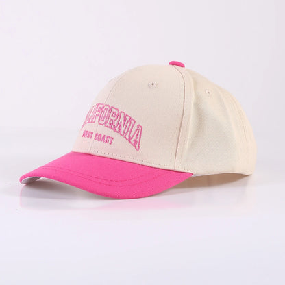 Unisex-baseballkepsar med broderade bokstäver, tvättbara, för vår och höst, justerbara fritidskepsar för utomhusbruk, solskyddskepsar för barn
