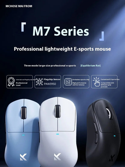 MCHOSE M7 Ultra Ergonomiczna mysz gamingowa PAW3950 Super Sensor TOPSPEED 8000Hz Polling Rate Lekka konstrukcja Realtek Master Mice