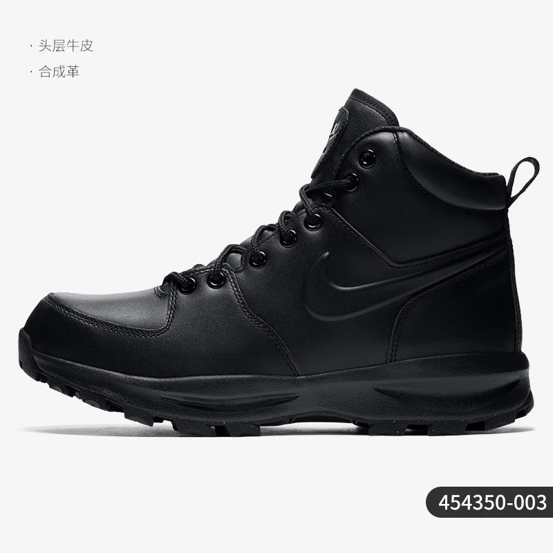 Nike genuine MANOA LEATHER men's and women's high top cushioned casual sports shoes 454350-003