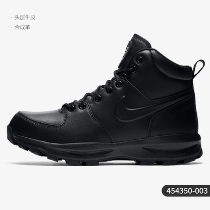 Nike genuine MANOA LEATHER men's and women's high top cushioned casual sports shoes 454350-003