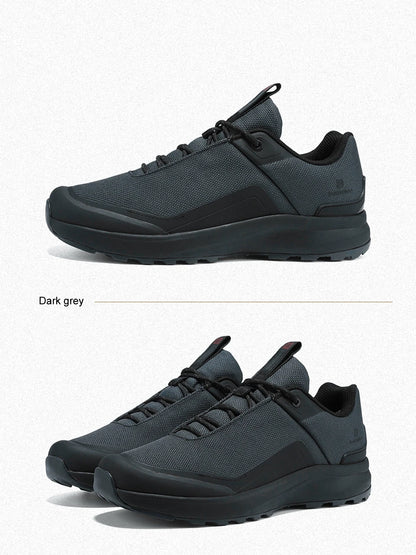 Baasploa Hiking Shoes Men Outdoor Waterproof Camping Resistant Non Slip Sneakers Male Casual Lightweight Lace-Up Walking Shoes