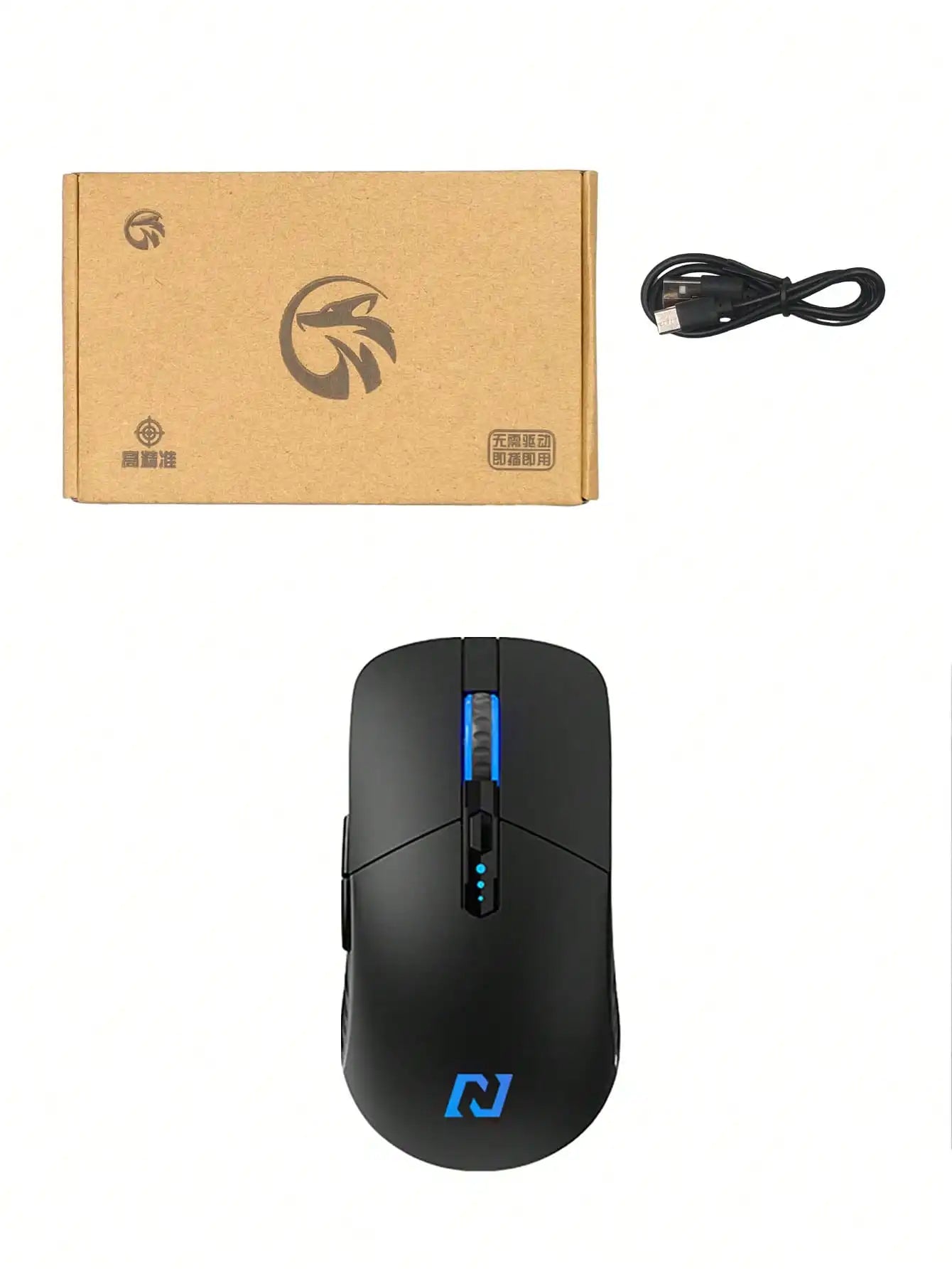 Rato sem fios, 6 botões, rato sem fios silencioso para escritório, rato sem fios antiderrapante para jogos eSports