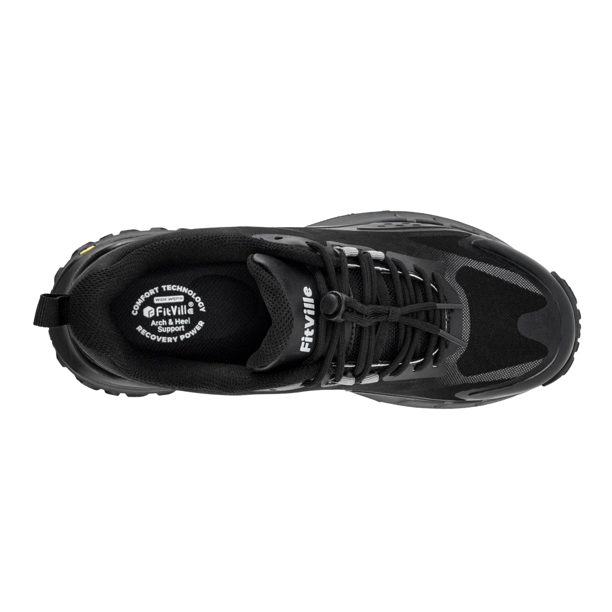 Fittington Wide Sneakers for Men Slip-on Hiking Shoes Soft Comfortable Men Running Shoe Slip Resistant Walking Shoes with Arch