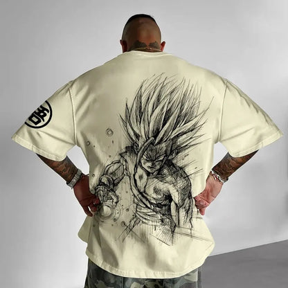 Тениска с тема Dragon Ball Z - чист памук, дишаща и еластична | Удобна и стилна | Чудесна за фенове на аниме