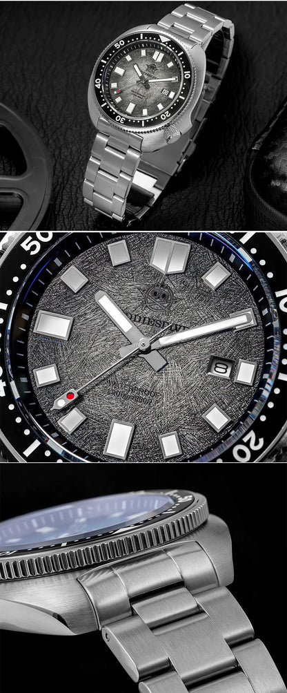 ADDIESDIVE Men's Luxury Watch 20Bar Waterproof  Display AD2511 Sapphire Glass Reloj Hombre BGW9 Super Luminous Quartz Watches