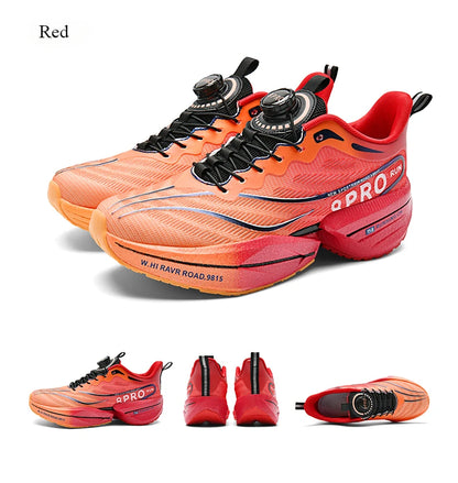 Marathon Carbon Plate Sports Running Shoes Men New Breathable Lightweight Mesh Sport Shoes Women Comfortable Nonskid Sneakers