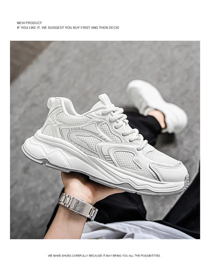 Men's speed casual sneakers spring summer soft-sole anti-slip breathable outdoor running shoes fashion Youth Joker sports shoes