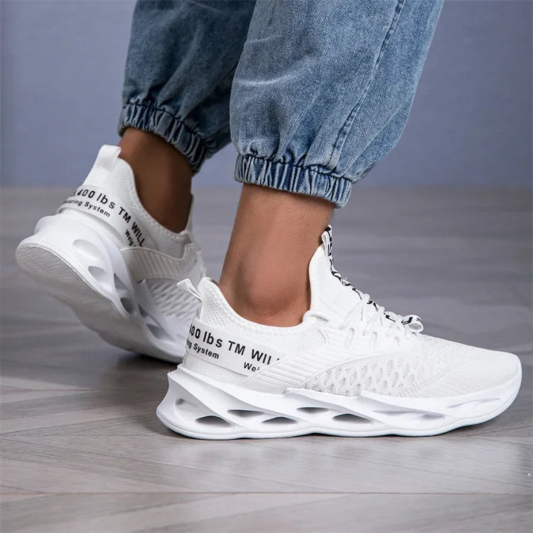 Hot Sale Pink Casual Sneakers Women Men Blade Shoes Big Size 46 Light Breathable Running Shoes Shoes Men Mesh Sports Sneakers
