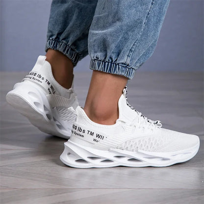 Hot Sale Pink Casual Sneakers Women Men Blade Shoes Big Size 46 Light Breathable Running Shoes Shoes Men Mesh Sports Sneakers