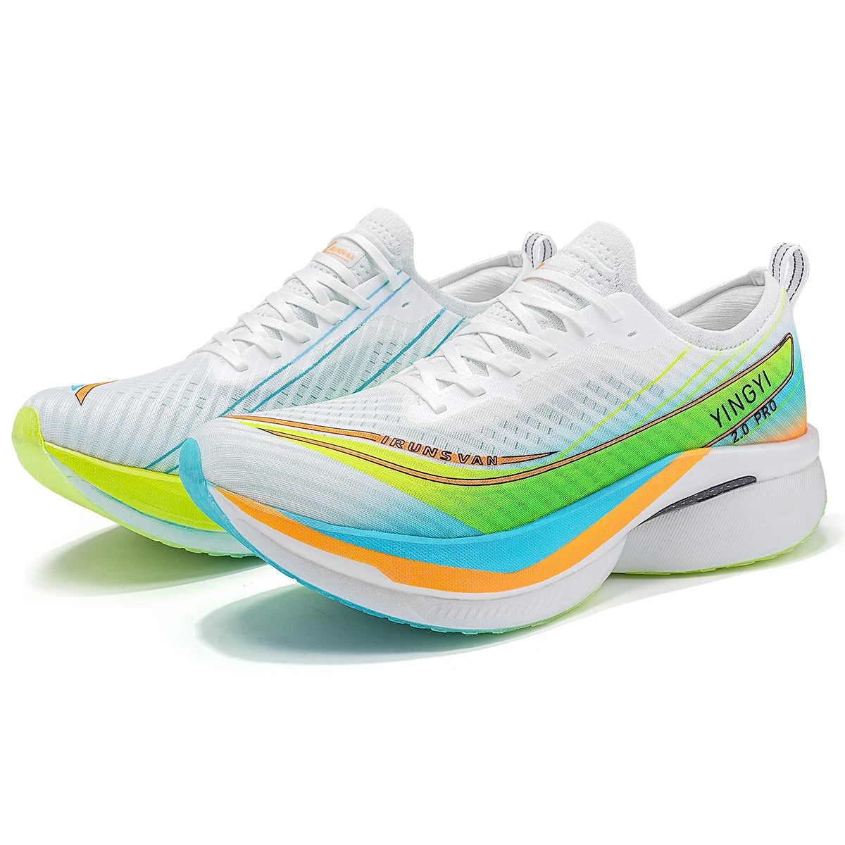 2025 IRUNSVAN SHADOW WING 2.0 PRO Sapatilhas de Corrida Desportivas de Maratona com Amortecimento Air Cushion, Placa de Carbono, Trail Running, Leves