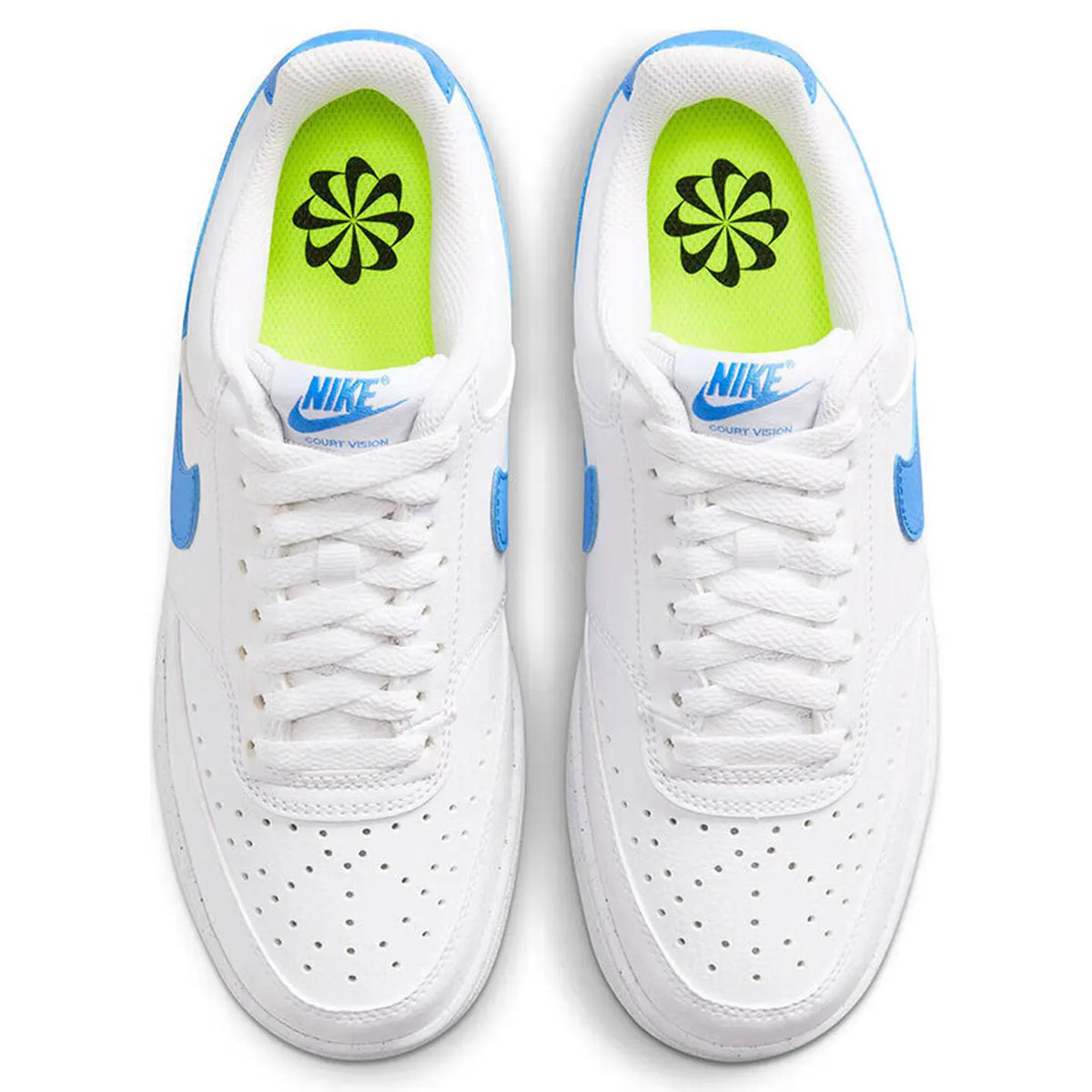 Nike Court Vision 1 Low Next Nature Comfortable, versatile, and durable Low-top court shoe Women's White/Blue DH3158-107