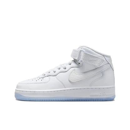Nike Air Force 1 Mid Unisex Sneakers - Ankle Support, Classic Cushioned Comfort & Durable for All-Day Wear DQ7666-001