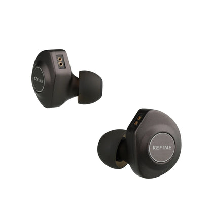 KEFINE Delci HiFi Wired IEM Earphones with 10mm DLC+PU Dynamic Driver, CNC Metal Housing, Detachable 0.78mm 2Pin Cable