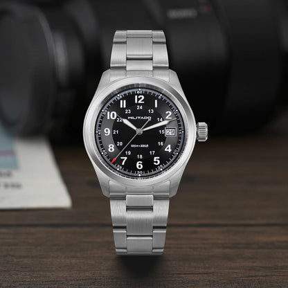 Militado ML08 Quartz Watch Ronda 515 Movement Domed Sapphire Wristwatch BGW9 Luminous 10Bar Waterproof 38mm Vintage Watches