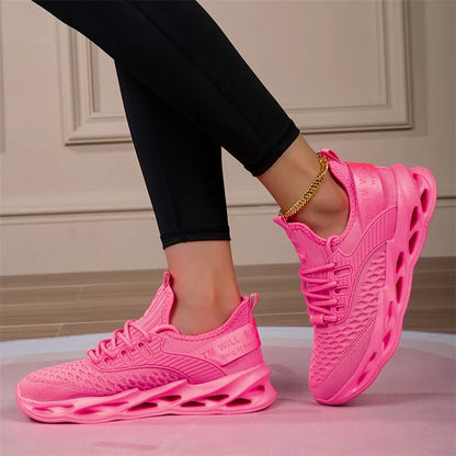 Hot Sale Pink Casual Sneakers Women Men Blade Shoes Big Size 46 Light Breathable Running Shoes Shoes Men Mesh Sports Sneakers