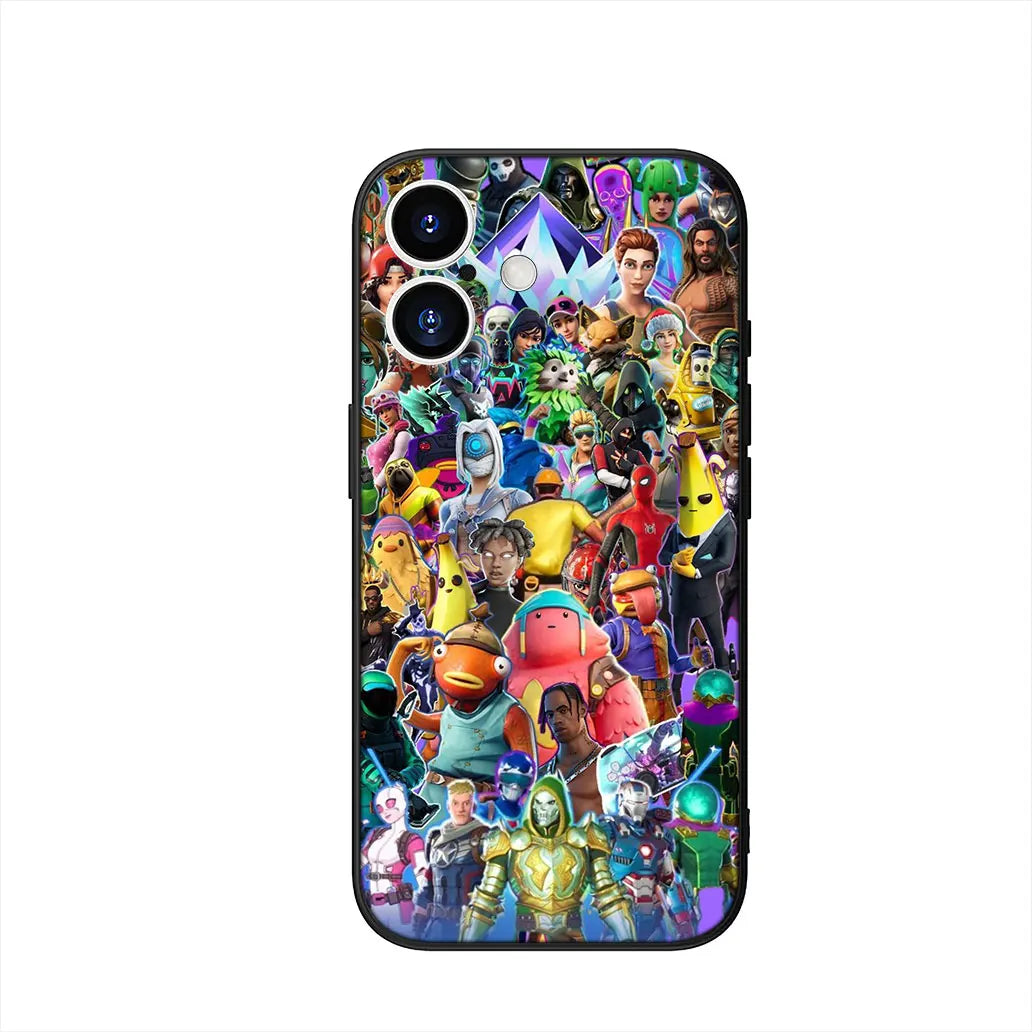 Husă cu design de fundal Game F-ForTnites pentru Samsung Galaxy A07 A13 A12 A23 A42 A50 A51 A52 A53 A70 A71 A72 A21S A04 Note 20 9 8 10