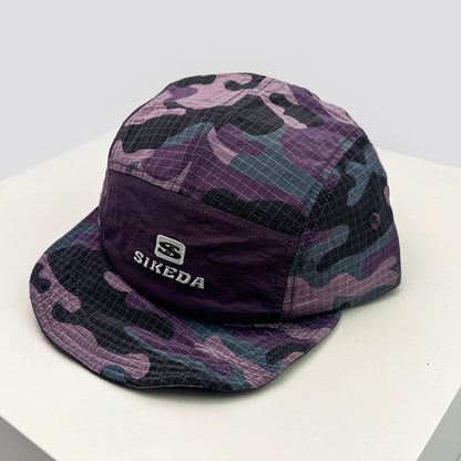 Unisex CAMO brzo sušeće vezene bejzbol kape s kapuljačom, s blokovima boja, prozračne, personalizirane, s izbočenim vrhom, višenamjenske