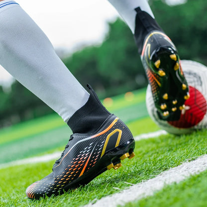 Men Football Boots Professional Turf Futsal Match Grass Unisex Outdoor Training Soccer Shoes Soccer Cleats Non-slip Breathable