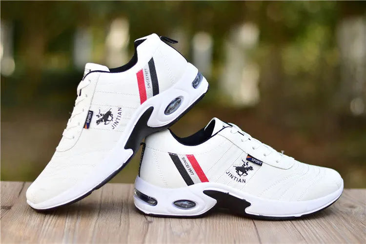 Baskets en cuir pour homme Chaussures décontractées et polyvalentes Chaussures de course d'extérieur antidérapantes Chaussures de skate tendance pour homme Zapatos Homme