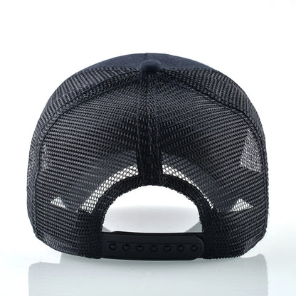 Modna bejzbol kapa s vezenim zakrpama "Wolf", snapback hip hop trucker kape za muškarce i žene, za vanjsku upotrebu, prozračna kapa s vizirom