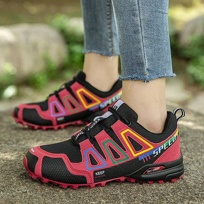 Mens Hiking Shoes Outdoor Off-road Anti Slip Leisure Mountain Camping Sneakers Unisex Comfortable Cushioning Travel Hiking Shoes