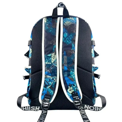 Fortnite-Print-Schülerrucksack für Jungen und Mädchen, Schulrucksack mit großem Fassungsvermögen, wasserdicht, leicht und strapazierfähig, Geburtstagsgeschenk