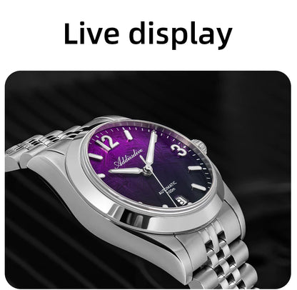 ADDIESDIVE AD2547 BGW9 Super Luminous Men Watch Sapphire Glass 10Bar Waterproof  316L Stainless Steel Automatic Mechanical Watch