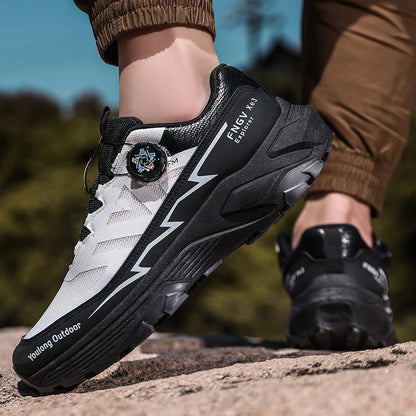Mens Sneakers Casual Outdoor Anti Slip Shock-absorbing Versatile Off Road Hiking Shoes Comfortable Soft Sole Running Shoes Man