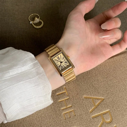 Hot Sale Women Watch Fashion Leather Strap Quartz Wristwatches Luxury Roman Dial Girl Ladies Gift Watch Relojes Para Mujer