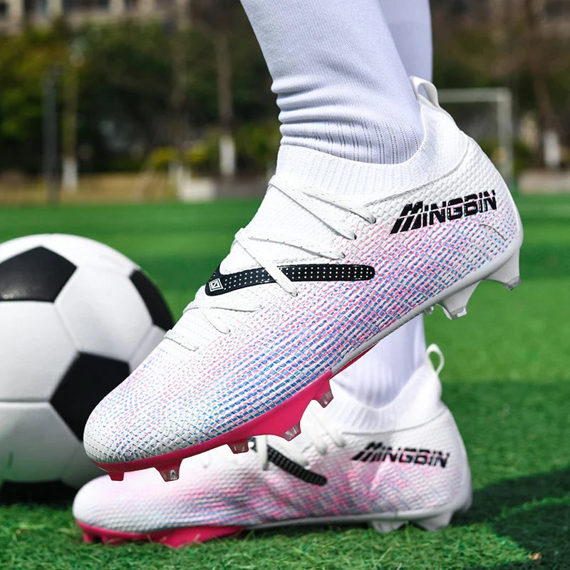 New Men Football Boots Professional Soccer Shoes Cleats Futsal Women Unisex Ultralight Hot Sale High-quality TF/FG Sneakers