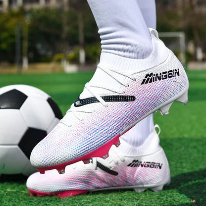 New Men Football Boots Professional Soccer Shoes Cleats Futsal Women Unisex Ultralight Hot Sale High-quality TF/FG Sneakers