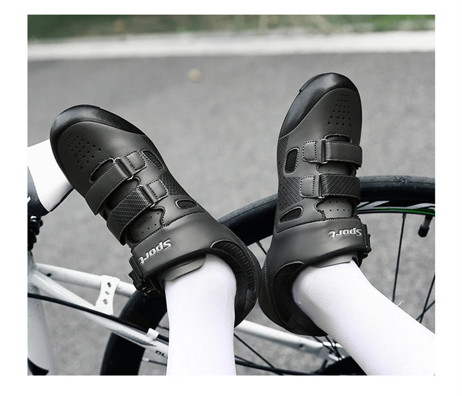 Men's Cleatless Cycling Shoes Flat Pedal MTB Shoes Non-Slip Rubber Speed Road Bike Shoes Women Racing Mountain Bicycle Sneakers