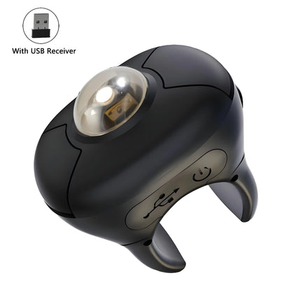 Novo Rato Trackball de Dedo em Anel 2.4G+Bluetooth Sem Fios com Controlo Remoto para Vídeos Curtos/PPT/Discursos/Ecrãs de Veículos