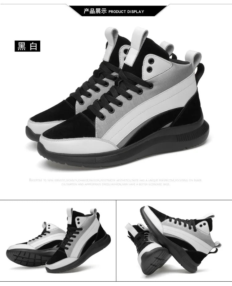 High-top Heightening Shoes Elevator Shoe Height Increase Footwear Men Height Increase Insole 6CM 8CM 10CM Sneakers Shoes