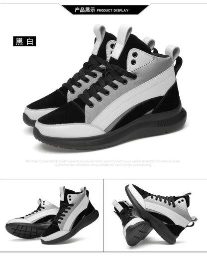 High-top Heightening Shoes Elevator Shoe Height Increase Footwear Men Height Increase Insole 6CM 8CM 10CM Sneakers Shoes