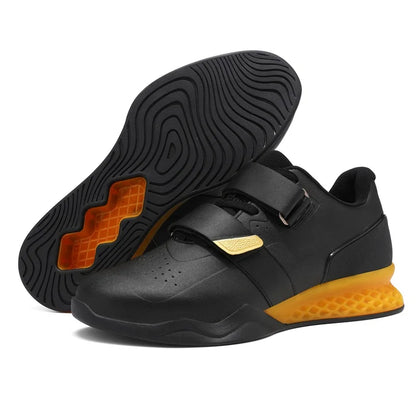 Weightlifting shoes, professional men and women powerlifting squat training shoes, hard sole gym shoes with stable heel, non-slip design