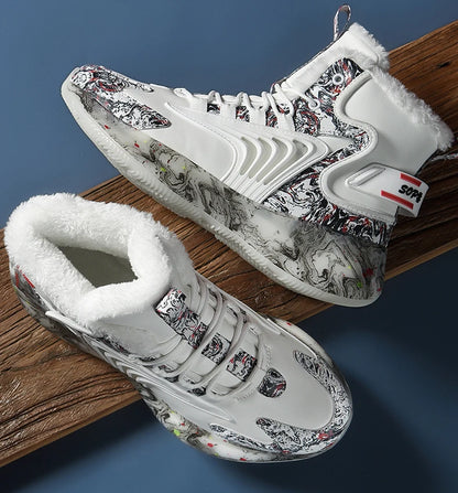 men boots 2025 New Winter Slippers Warm Men Shoes Waterproof Non-Slip Plush Sneakers Male tenis shoes Boots Men Sneakers Winter