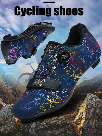 New Cycling Shoes Men Self-Locking Road Cycling Shoes Outdoor Mountain Cycling Sports Shoes Women Indoor Spinning Cycling Shoes