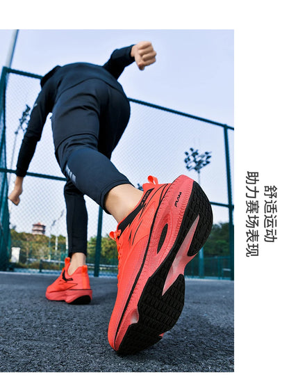 Men Sports Running Shoes Marathon Air Cushion Breathable Lightweight Comfortable Women Outdoor Athletic Sneakers Jogging Tenis