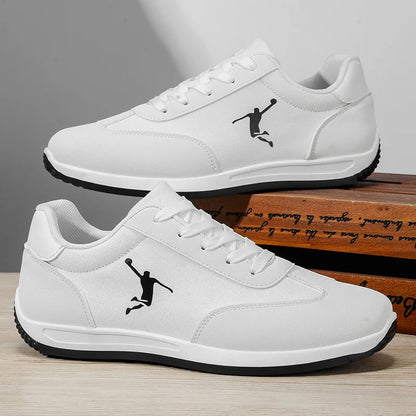 Men's Shoes, Spring and Autumn Trendy Shoes, New Cross-Border Models, White, Black, Red Sneakers, Soft-Soled Breathable Men's Low-Top Versatile Casual Shoes