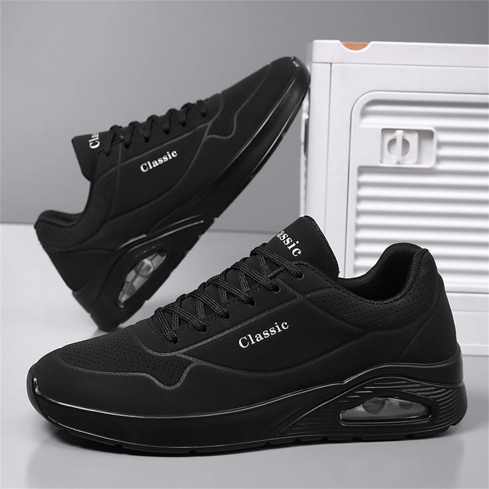 Men's Breathable Shock-Absorbing Running Shoes with Air Cushion Lightweight Low-Top Sneakers for Gym Training Casual Wear