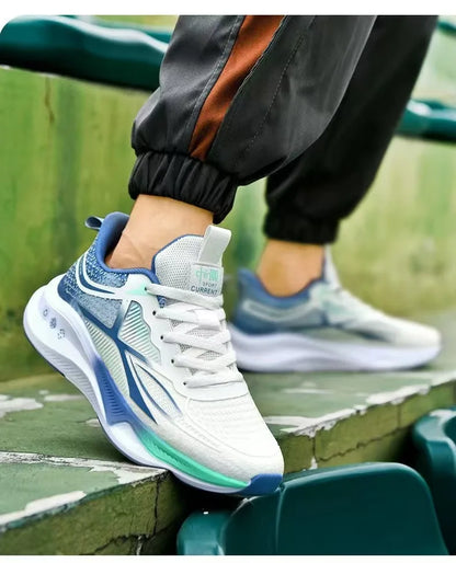 New casual sports shoes for men, trendy breathable mesh shoes, versatile and lightweight running shoes