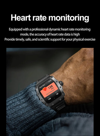 New Trend Smart Watch 1.76 inch AMOLED 3D Dynamic Dial IP67 Waterproof Bluetooth Call NFC Voice Assistant Men Sports Smartwatch
