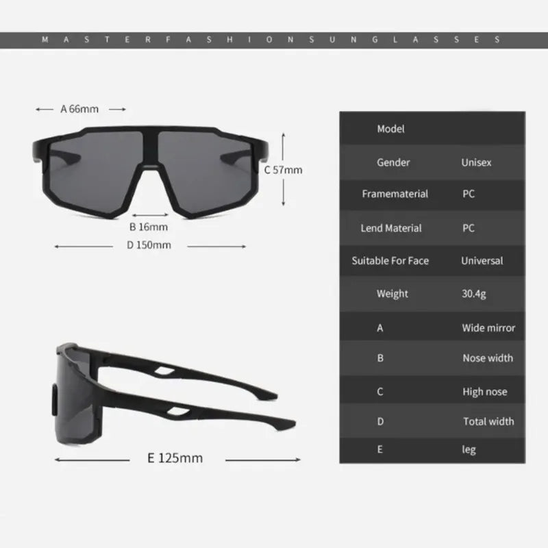 Cycling Glasses for Men Uv400 Cycling Shades Bike Sunglass Outdoor Bicycle Glasses Shades Sunglasses for Men