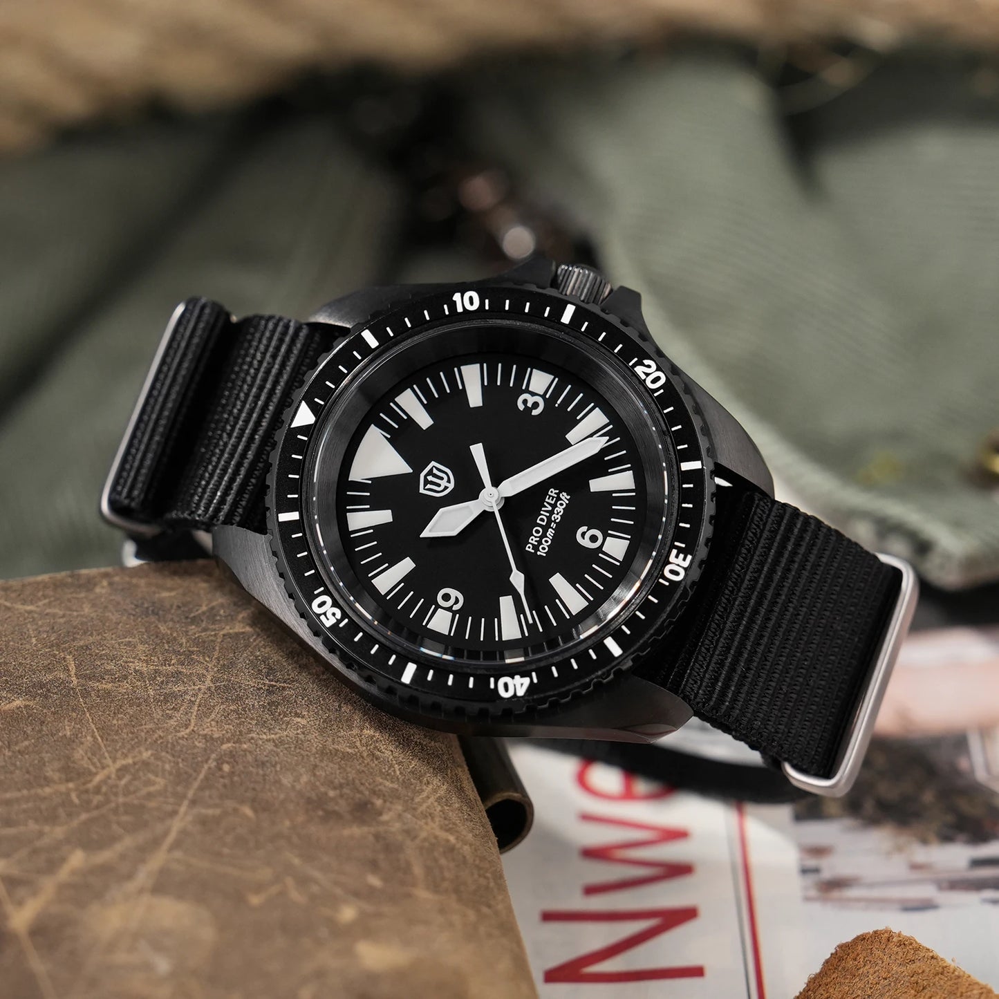 Watchdives WD1980 V3 Watch Vintage VH31 Quartz Movement Stainless Steel Watches Luminous K1 10Bar Waterproof Wristwatch